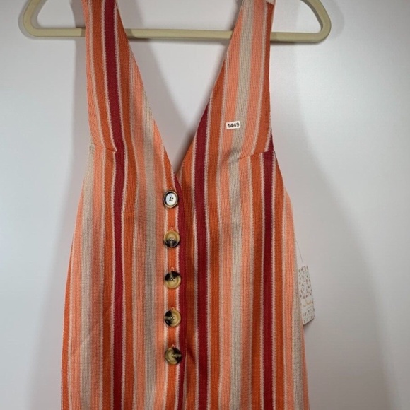 Free People Bridget Stripe Set in Sunset Combo sz Medium  NWT - Picture 5 of 5